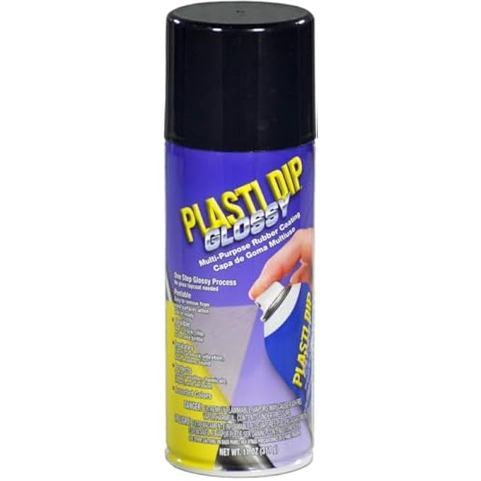 Plasti Dip GLOSSY BLACK RIM KIT, 11 OZ AEROSOL, PACK OF 4 CANS WITH BONUS CANGUN TOOL - COMBINES BOTH COLOR COAT AND GLOSS FINISH - Image 4
